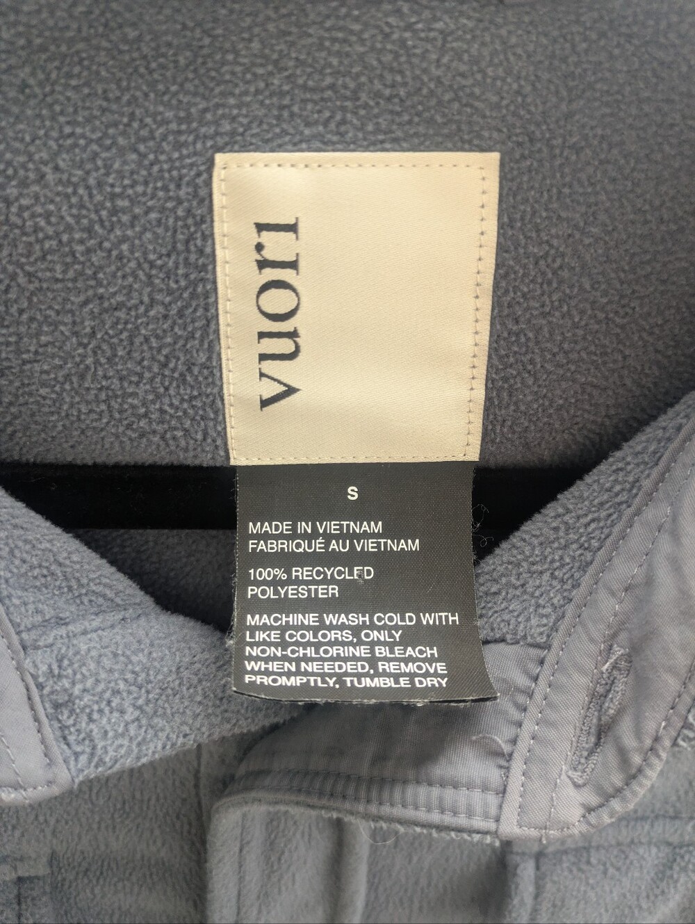 Vuori Blue Aspen Fleece Shirt - Picture 4 of 4